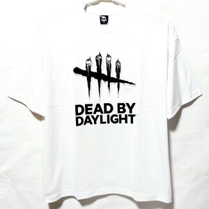 特価/未使用【サイズ=L】 DEAD BY DAYLIGHT/デッド バイ デイライト/メンズ/半袖/Tシャツ/ビッグシルエット/胸囲=96～104cm/white