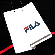 特価/未使用【サイズ=L】FILA/フィラ/Fプリント/メンズ/長袖/Tシャツ/胸囲=96～104cm/black②_画像6