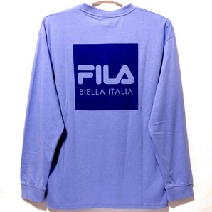 特価/未使用【サイズ=LL(XL)】FILA/フィラ/バックプリント/メンズ/長袖/Tシャツ/胸囲=104～112cm/lilacの画像1
