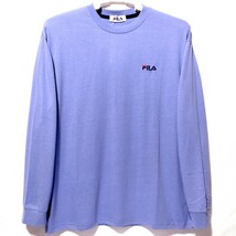 特価/未使用【サイズ=LL(XL)】FILA/フィラ/バックプリント/メンズ/長袖/Tシャツ/胸囲=104～112cm/lilac_画像3