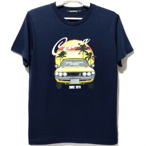 特価/未使用【サイズ=L】TOYOTA CELICA/1600GT/トヨタ/セリカ/メンズ/半袖/Tシャツ/胸囲=96～104cm/navyの画像1