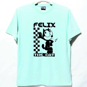 特価/未使用【サイズ=L】FELIX/フィリックス・ザ・キャット/メンズ/半袖/Tシャツ/胸囲=96～104cm/mint.green