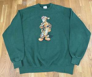 90s USA古着 vintage Disney スウェット トレーナー ティガー プリント メンズ M