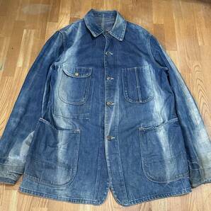 雰囲気◎ 40's 50's vintage sanforized Coverall ヴィンテージ サンフォライズド カバーオール オリジナル 40年代 50年代 古着の画像6