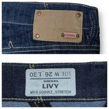 DIESEL ディーゼル LIVY W26 ウエスト72cm Lサイズ ストレッチ レディース ジーンズ デニム M2103_画像8