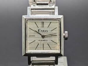 【中古 稼働品】 ETTA (エタ) ETTA WATCH 17石 手巻き ビンテージ レディース 腕時計 現状品 (k-0583)