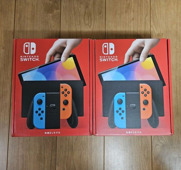 [2台･新品] Nintendo Switch 有機ELモデル ネオンブルー ネオンレッド ×2台