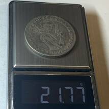 WX1390流浪幣 銃 美人 天眼 鷹紋 外国硬貨 貿易銀 海外古銭 コレクションコイン 貨幣 重さ約21g_画像6