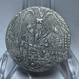 WX1417流浪幣 天使 天眼 鷹紋 外国硬貨 貿易銀 海外古銭 コレクションコイン 貨幣 重さ約21g