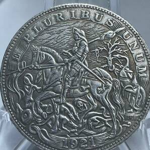 WX1432流浪幣 戦士 天眼 鷹紋 外国硬貨 貿易銀 海外古銭 コレクションコイン 貨幣 重さ約21gの画像1