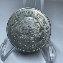 WX1445流浪幣 髑髏 天眼 鷹紋 外国硬貨 貿易銀 海外古銭 コレクションコイン 貨幣 重さ約21g_画像1