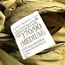 【新品】イギリス軍 PCS Thermal Jacket BRITISH ARMY サーマルジャケット PCU ECWCS 170 / 90 M_画像3