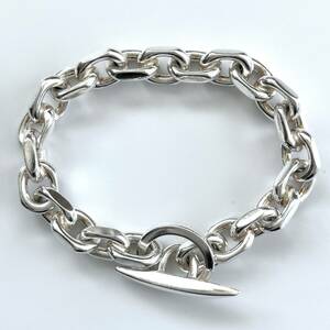 [Vintage] chain bracele Aarre&Krogh sterling silver A&K silver toggle DENMARK Denmark 82.2g