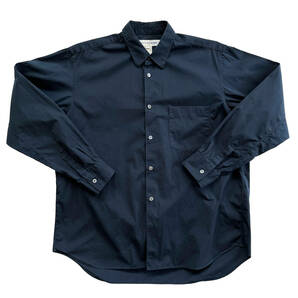 【美品】COMME des GARCONS SHIRT FOREVER ブロードシャツ WIDE コムデギャルソン 紺 ネイビー Sの画像1