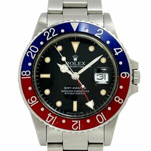 ROLEX ロレックス 16750 GMT Master GMTマスター ペプシ オールトリチウム ブラック 自動巻き J59092