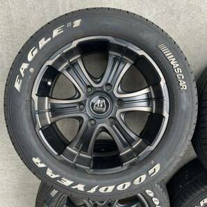 ハイエース クリムソン BARBERO W-DEEPS 17インチ 6.5J インセット+38 215/60R17 グッドイヤー ナスカーの画像2