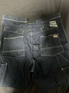  freewheelers iron all z double knee Denim work pants 102 W36 FREEWHEELERS Lot102 No.2322001 10oz