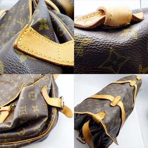 C24-696【ジャンク】LOUIS VUITTON ルイ・ヴィトン M42252 モノグラム ソミュール43 ショルダーバッグ マロンブラウン レザー 斜め掛けOKの画像8