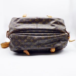 C24-696【ジャンク】LOUIS VUITTON ルイ・ヴィトン M42252 モノグラム ソミュール43 ショルダーバッグ マロンブラウン レザー 斜め掛けOKの画像4