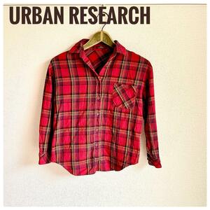 URBAN RESEARCH アーバンリサーチ 長袖シャツ チェック柄 ブラウス