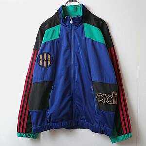 80s~ adidas アディダス マルチカラー トラックジャケット ジャージ 古着 used