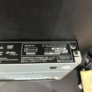 1円 ノーメンテナンス 通電OK・動作未確認 SONY ブルーレイレコーダー BDZ-ZW500 b-casカード 電源コードの画像8