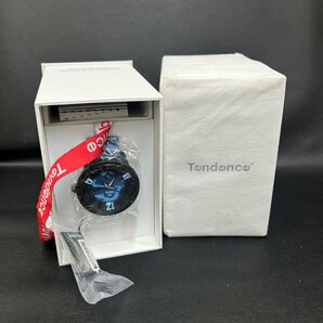 1円 未使用・電池切れ Tendence 腕時計 メンズ ラバーベルト ブルー ブラック 箱付きの画像1