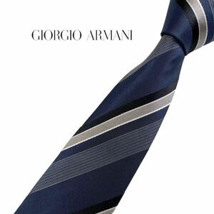 GIORGIO ARMANI ネクタイ レジメンタル柄 ストライプ柄 ジョルジオアルマーニ USED 中古 m932