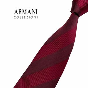 ARMANI COLLEZIONI ネクタイ レジメンタル柄 ストライプ柄 アルマーニ コレッツォーニ USED 中古 m934