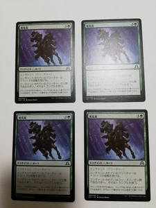 MTG マジックザギャザリング 乗馬術 日本語版 4枚セット