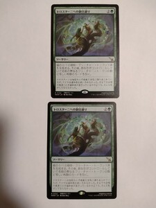 MTG マジックザギャザリング トロスターニへの御目通り 日本語版 2枚セット