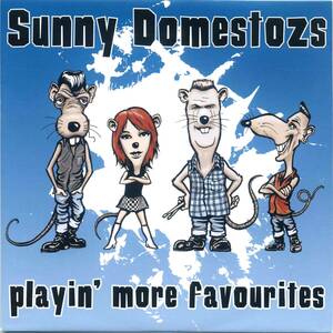 【新品】廃盤 レコード ★[初回限定盤] 貴重盤!!! ★ Sunny Domestozs / playin' more favourites ★ ドイツ サイコビリー ネオロカビリー