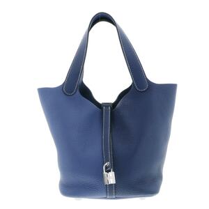 【水曜定休日・木曜発送】【美品】【RI】HERMES エルメス バッグ ハンドバッグ 064428CK ブルー トリヨン ピコタンロック カザック22 MM