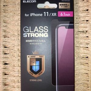 iPhone11 iPhoneXR 対応 超強靭ガラスフィルム セラミックコート 液晶保護 6.1インチ エレコム ELECOM