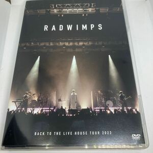 RADWIMPS DVD BACK TO THE LIVE HOUSE TOUR 2023