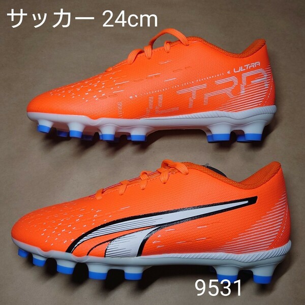 サッカースパイクシューズ 24cm プーマ PUMA ウルトラ プレイ HG/AG +MID JR 9531