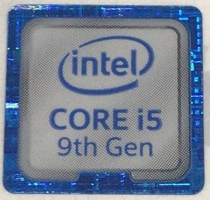 ■新品・未使用 ■10枚セット 九代目【CORE i5 9th】エンブレムシール【18*18㎜】送料無料・追跡サービス付き☆P063