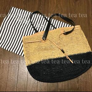 美品 HENRI BENDEL ヘンリベンデル サマーバッグ カゴバッグ
