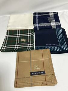  prompt decision unused Burberry Burberry towel handkerchie 5 pieces set summarize postage 185 jpy Mini towel 