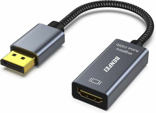 BENFEIアクティブDisplayPort - HDMI PC 変換アダプタ 変換コネクタ