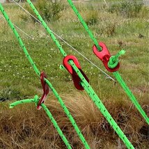 テントロープ ガイドロープ 反射材入り 径 4mm 長さ 4m アルミ自在金具 8本 セット 洗濯ロープ アウトドア キャンプ用品 F_画像6