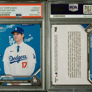 PSA10 大谷翔平 ドジャース入団会見記念 Topps now カード OS-23ドジャース移籍 shohei ohtani PSA鑑定済み dodgers の画像1