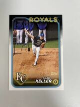 【SSP】Golden Mirror Image Variation SSP KC Royals Topps series 1 2024 ブラッド ケラー バリエーション 2024 Topps Brad Keller #140_画像3