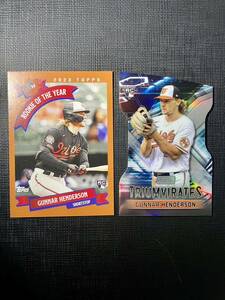 ガナー・ヘンダーソン Gunnar Henderson Topps tbt stadium club RC ルーキーカード 2023 ROY 新人王 オリオールズ インサートカードセット