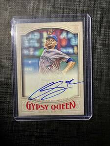 ホークス抑え ロベルト オスナ 直筆サインカード 2016 Topps Gypsy Queen Baseball Robert osuna ホベルト 福岡ソフトバンクホークス auto