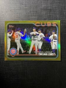 GOLDパラレル 2024 Topps series 1 one CHICAGO CUBS シカゴ・カブス #165 鈴木誠也、今永昇太所属 Cody Bellinger 金パラレル