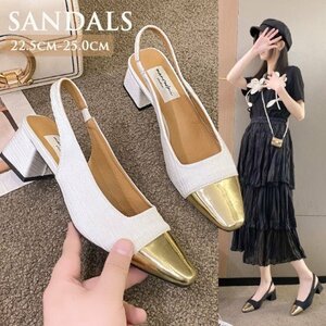  sandals pumps mules shoes tea n key heel 5cmpo Inte dotu futoshi heel 25.0cm(40) black 