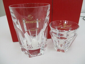 Baccarat バカラ　グラス2点おまとめ　イニシャル入り　アルクール　ロックグラス　タリランド　ショットグラス