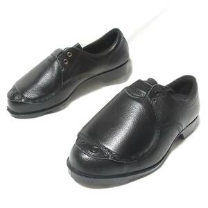  не использовался зеленый безопасность безопасная обувь V251N. Pro 26.5cm/ широкий 3E*JIS нестандартный стальной лист безопасность обувь * чёрный черный натуральная кожа 