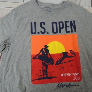 POLO GOLF RALPH LAUREN ポロゴルフ ラルフローレン 半袖Tシャツ M 175/96A U.S OPEN TORREY PINS 2021 781844046001 Made in Guatemalaの画像3